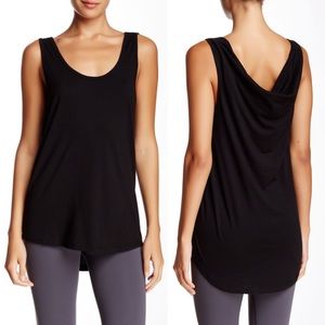 Satva Tula Drape Active Tank - Black